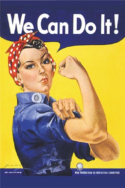 Rosie the Riveter Poster Magnet