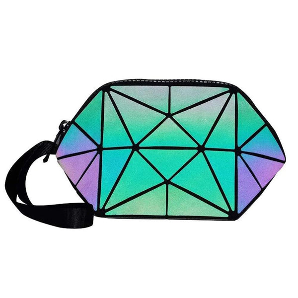 Geometric  prism color makeup bag
